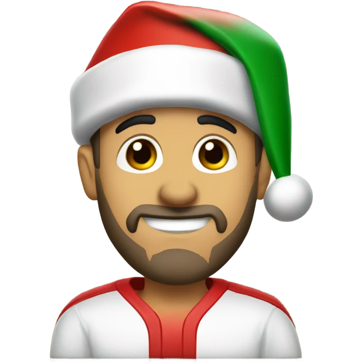 Matt Lafleur in a Santa hat emoji