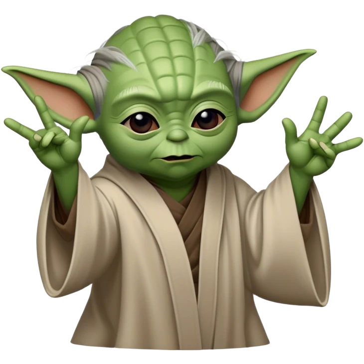 yoda flipping someone off emoji