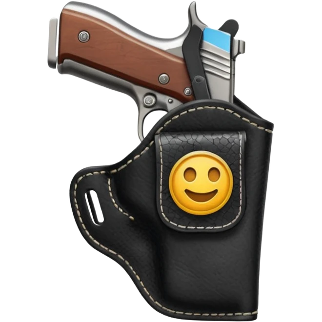 black holster emoji