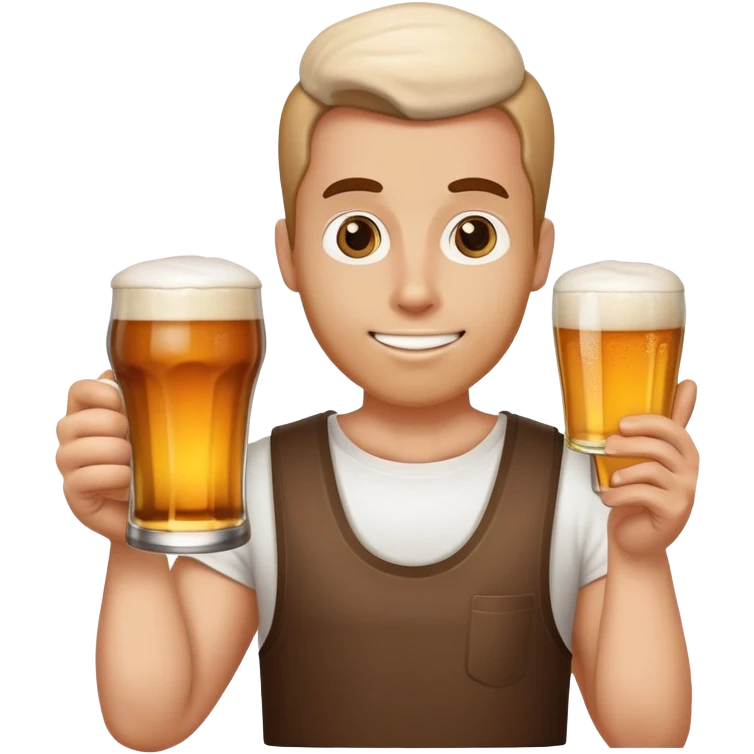 Любитель пива с орехами  emoji