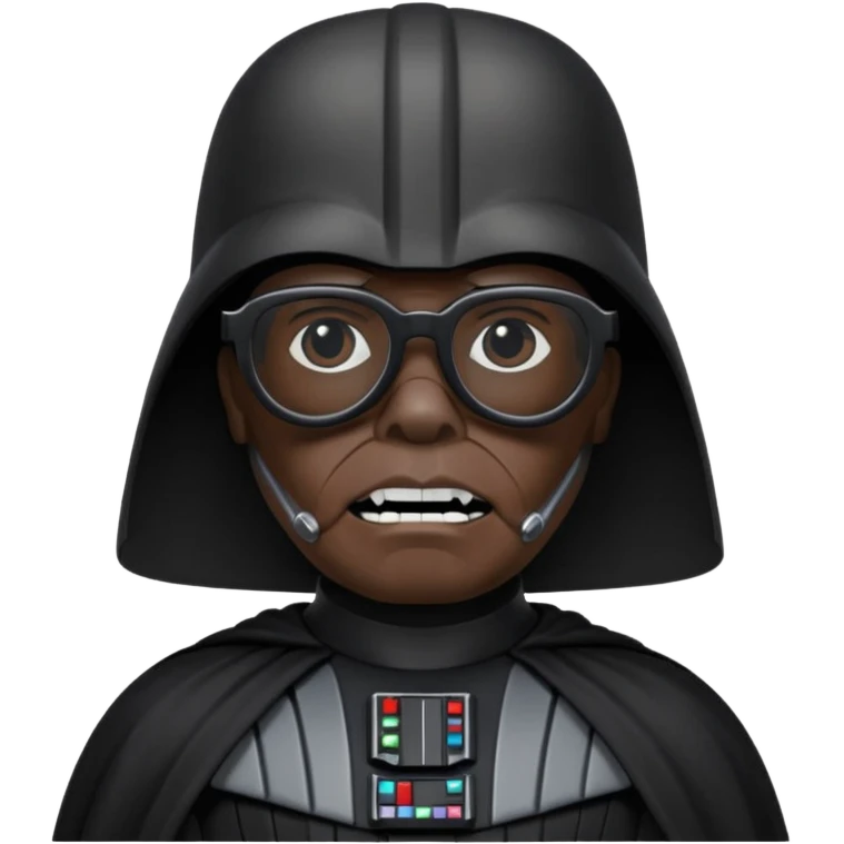 Dark vador avec des verrresnoires emoji
