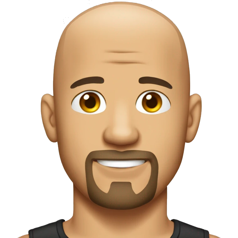 Vin Diesel with a thin goatee emoji