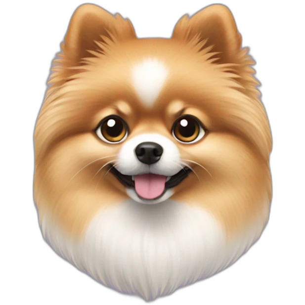 Pomeranian white emoji