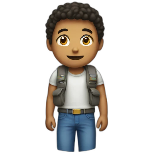 boy with nintendo emoji