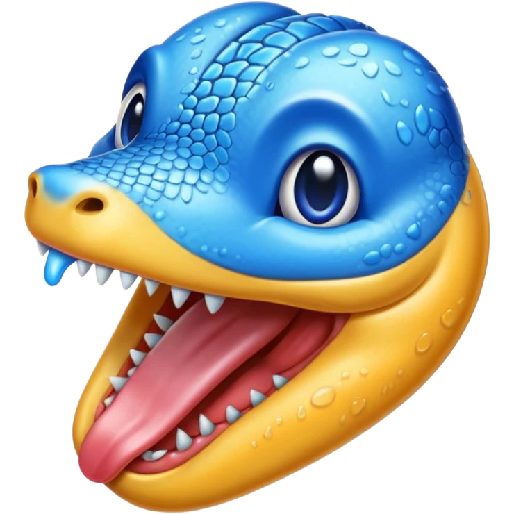 👅 coloreaza limba in culoarea albastra emoji