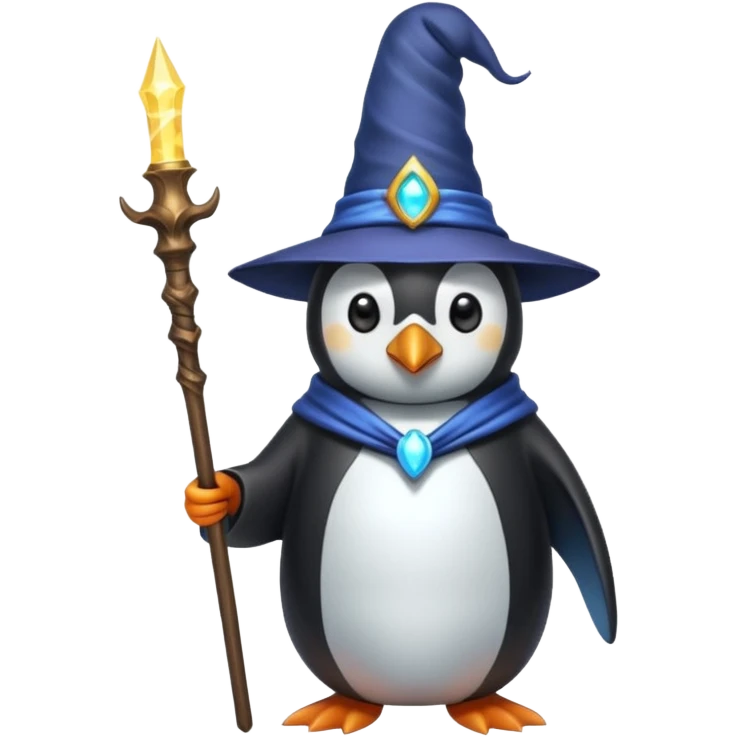 Penguin Wizard emoji