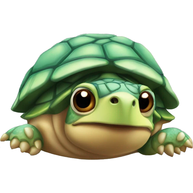 Un loro enamorado  de una tortuga emoji