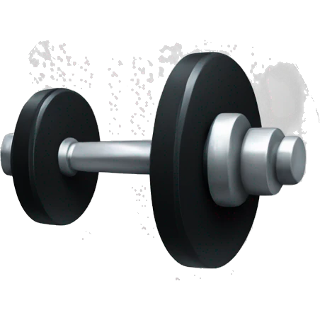black dumbbell emoji