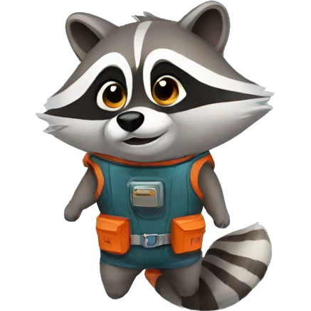 Raccoon Rocket emoji
