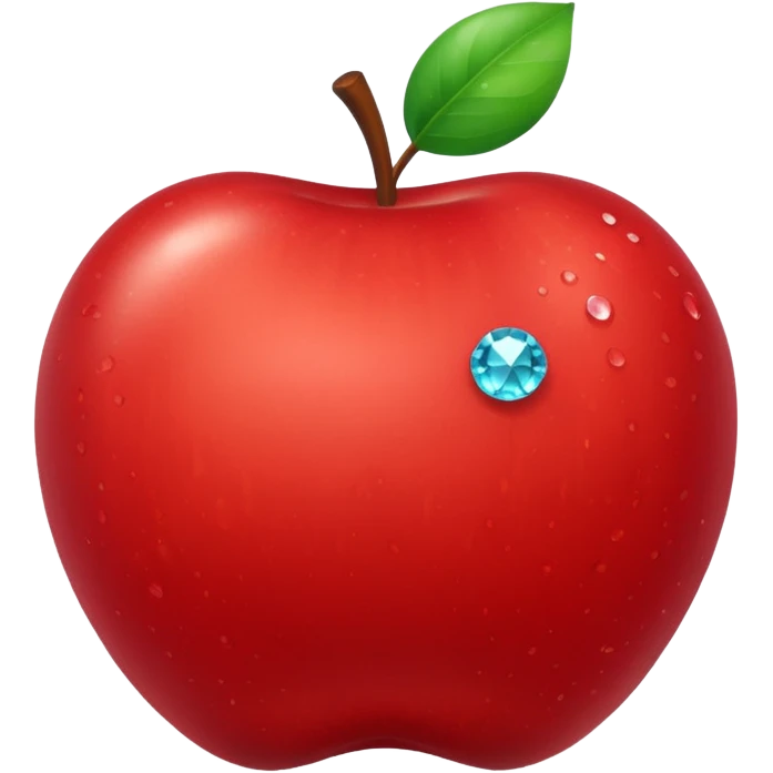Apple with crystals emoji