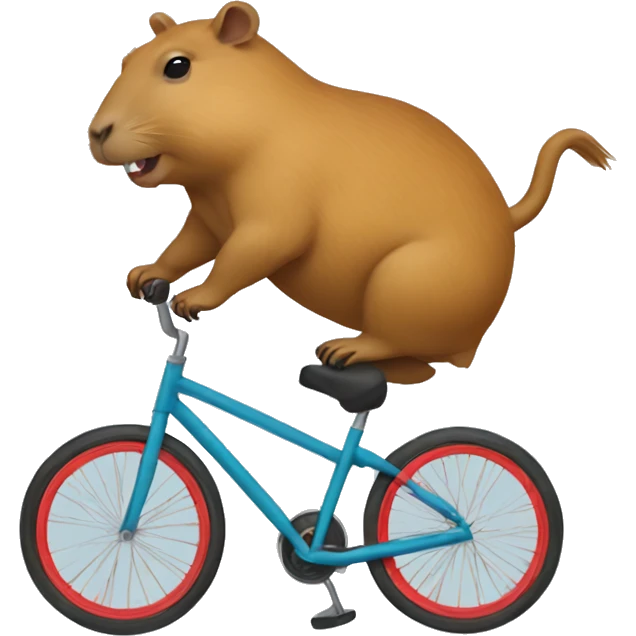 capybara riding a unicycle emoji