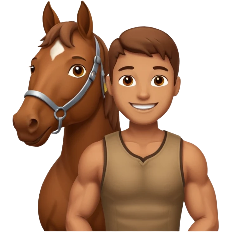 maternity male with horse emoji