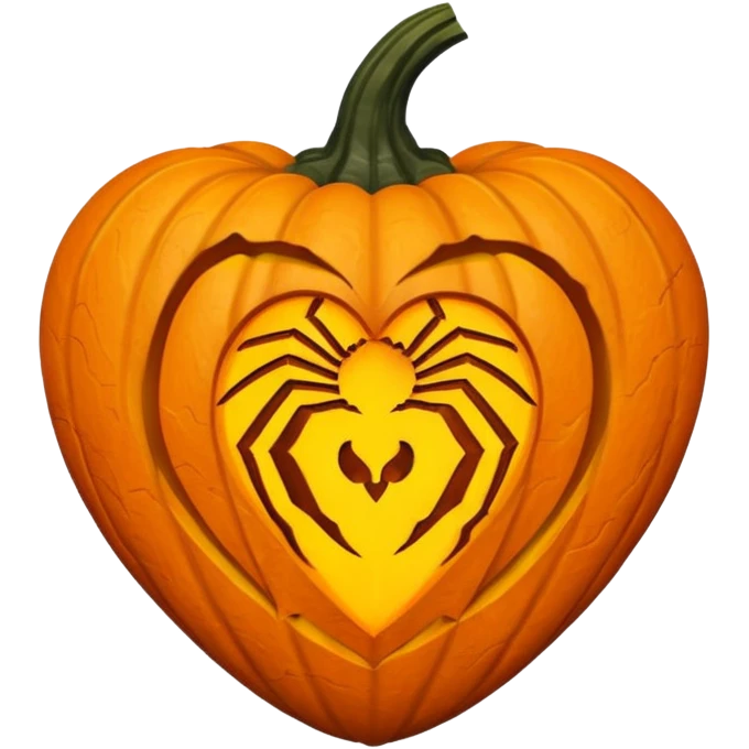Halloween themed heart emoji