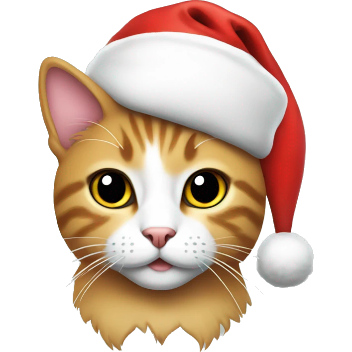 Cat with Santa hat emoji