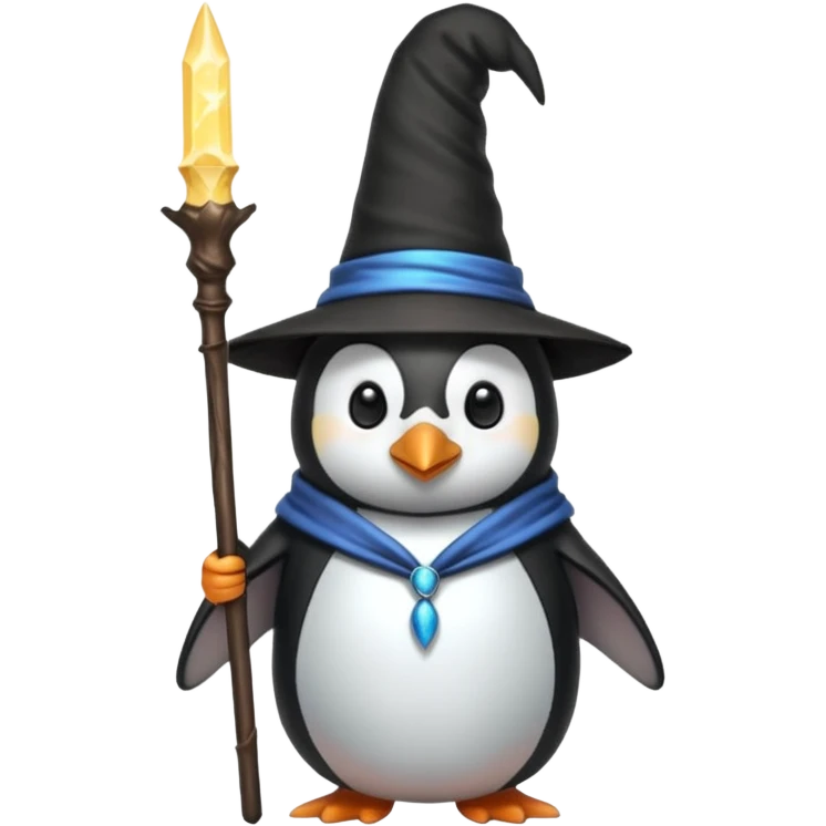 Penguin Wizard emoji