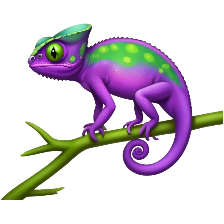 Purple chameleon  emoji