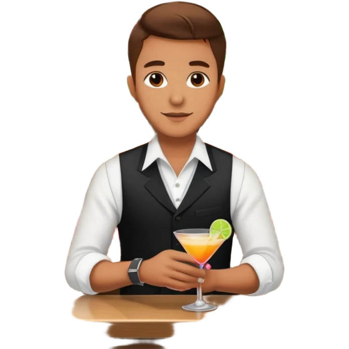 serve drinks  emoji