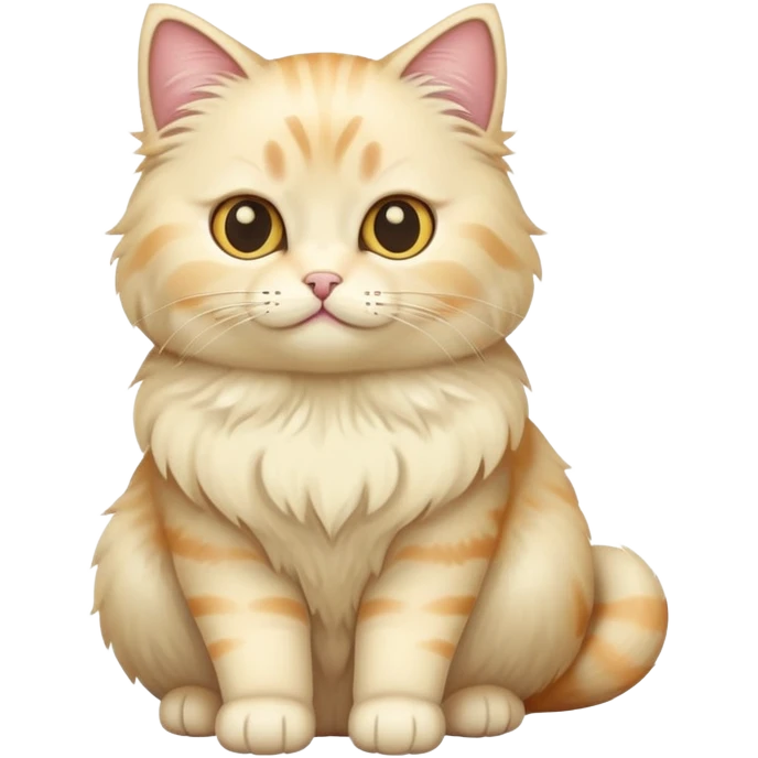 Cream colored cat emoji
