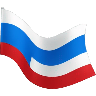 Bandera simple y blanca con linea diagonal azul claro emoji