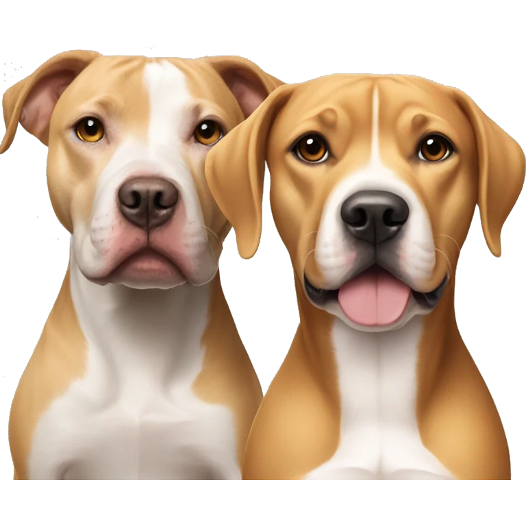 Blondie pitbull and beagle emoji