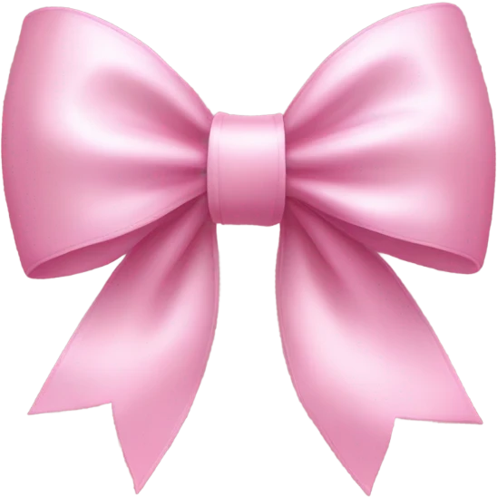 Pink coquette bow emoji