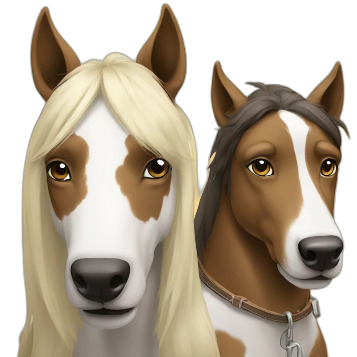 Cheval + chien emoji