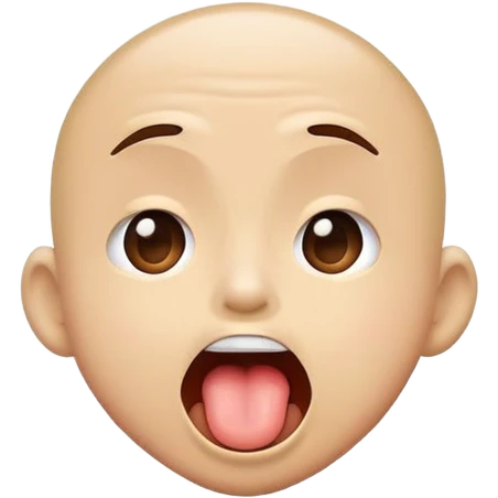 Shaking head while tongue out  emoji