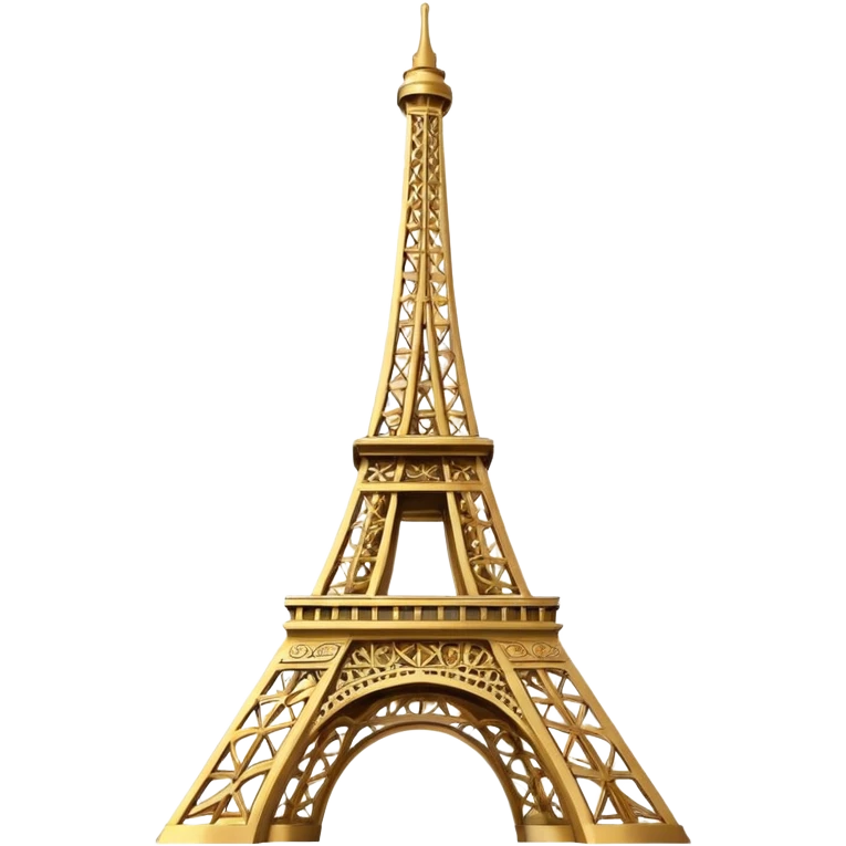 eiffel tower golden emoji