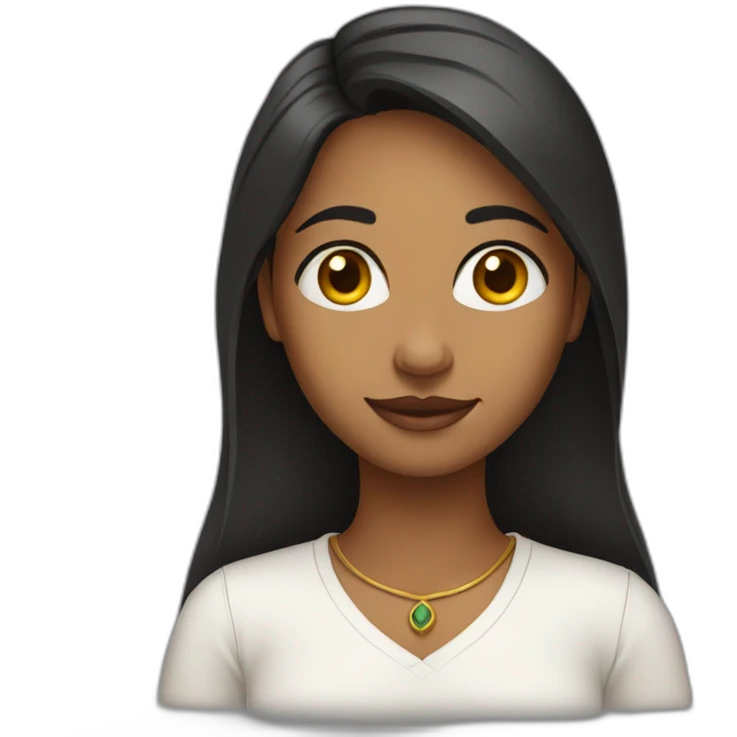 indian-girl-white-shirt emoji