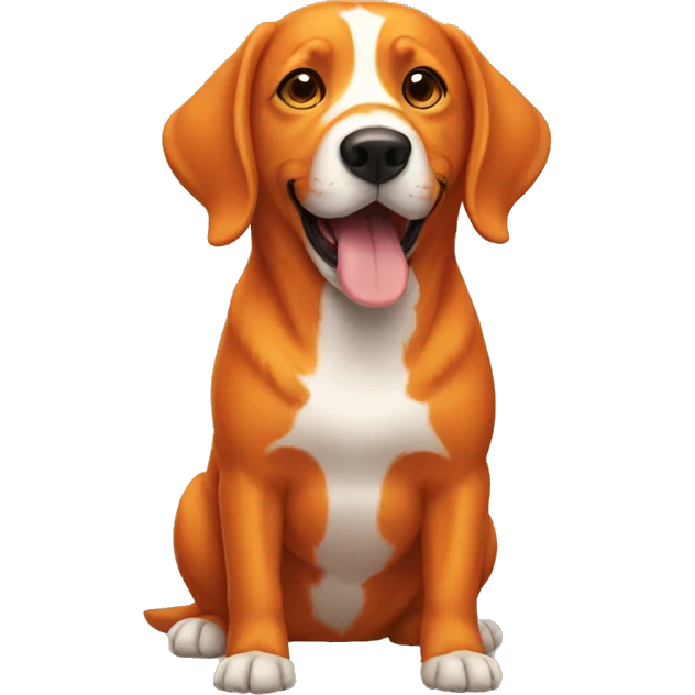orange dog emoji