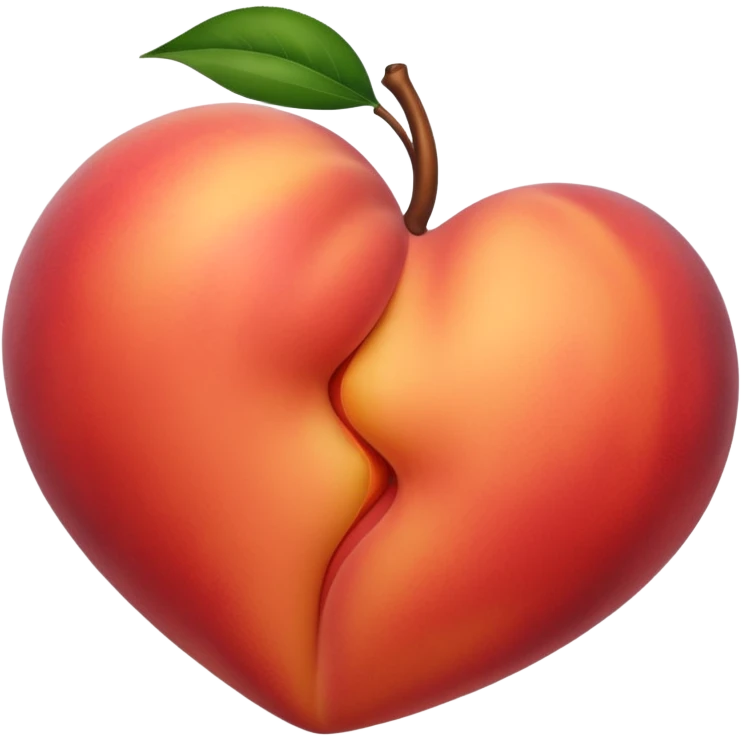 Şeftali şeklinde kalp tokat yesin götüne emoji