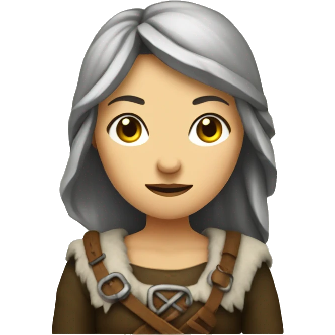 Wikingerfrau mit Rune  emoji