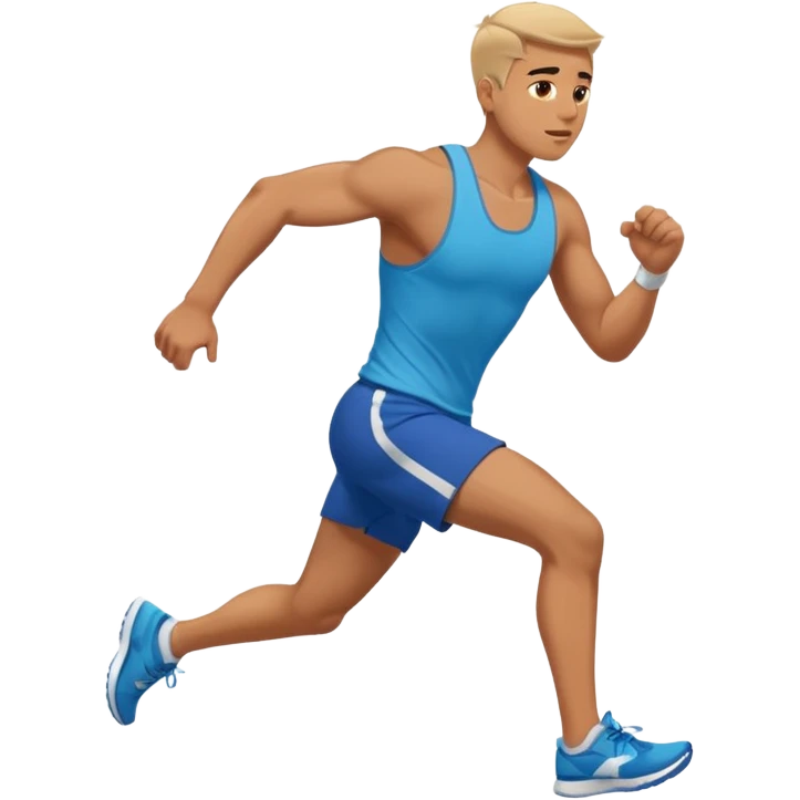 man doing run in place  emoji