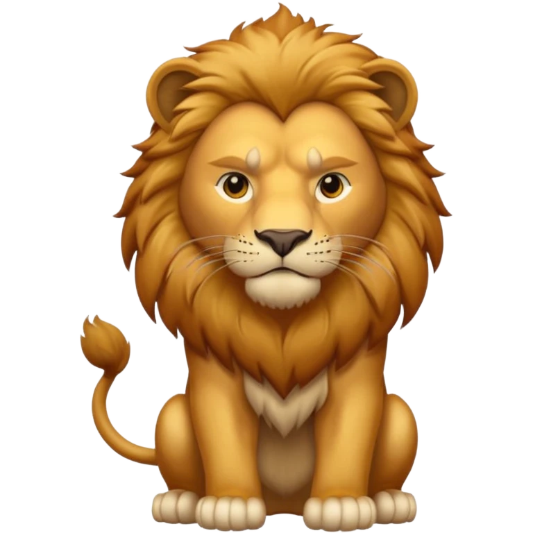  North American lion without mane emoji