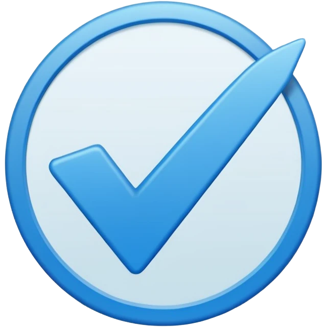 Crée moi sa ✅ mais pas en vert en bleu  emoji