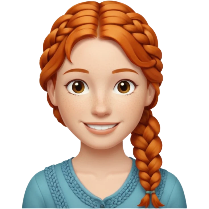 receptionist face braided ginger emoji
