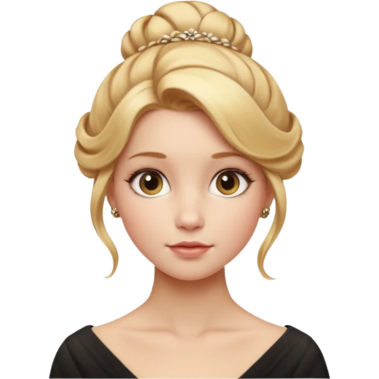 Cinematic Realistic pilates Girl Portrait, depicted with lifelike skin texture, subtle rosy undertones, and soft natural lighting that enhances the gentle contours of her face. Her intricately detailed golden blonde hair is elegantly styled in an updo, emoji