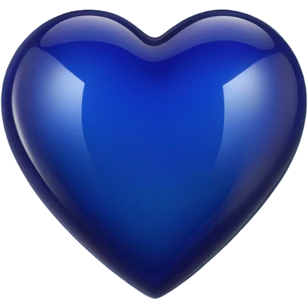 Glass cobalt heart  emoji