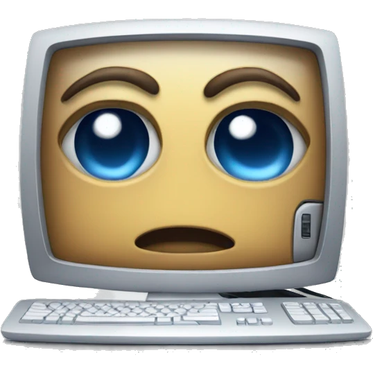 sweaty computer emoji