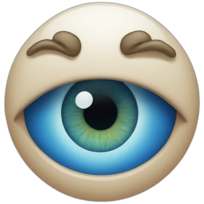 blue eye emoji