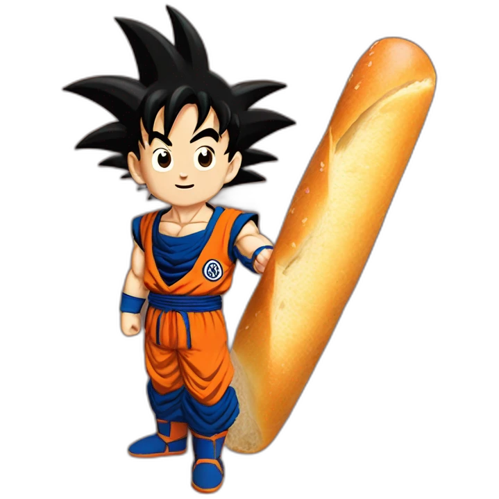 Goku with baguette emoji