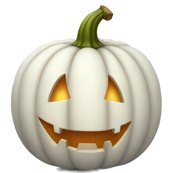 White pumpkin  emoji