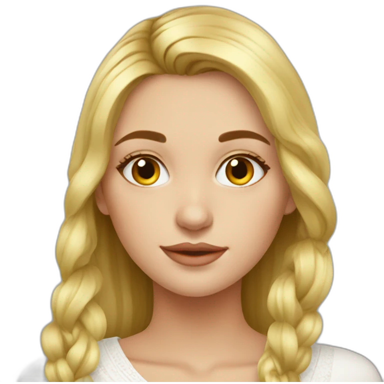 Ukrainian beautiful girl  emoji