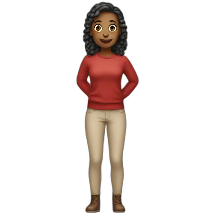 Woman, christmas, full body emoji