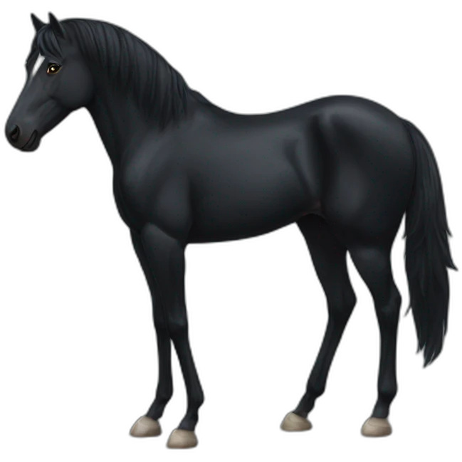 Black stallion emoji