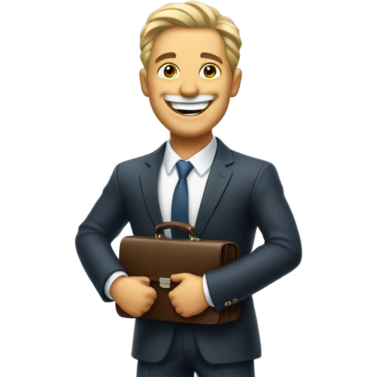 Happy rich man emoji