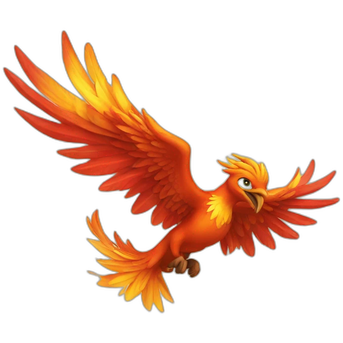 Flying phoenix  emoji