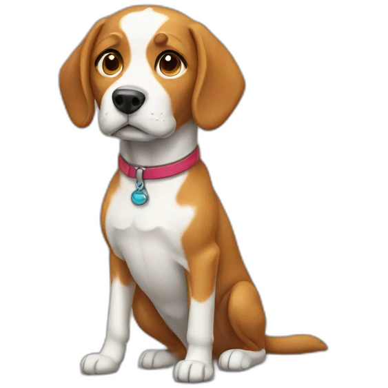 trained dog emoji