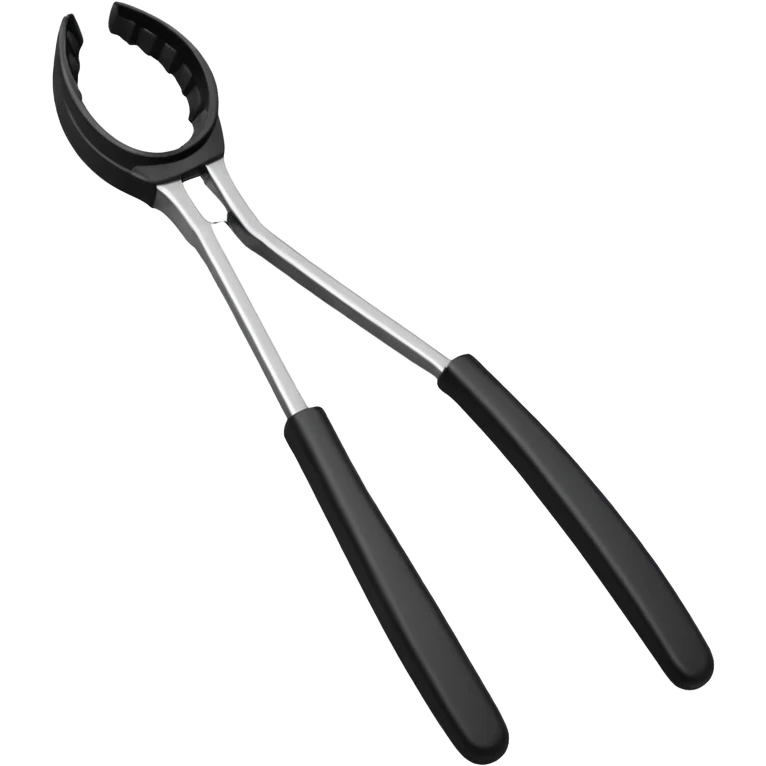 Black Silicon Kitchen tongs emoji