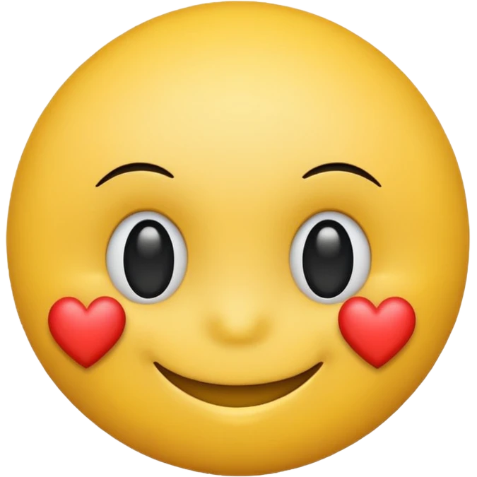 Smiley with a heart on the right side of head  emoji